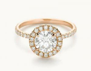 1.50 Ct Round Cut Diamond Engagement Ring 14K Solid Rose Gold Size M N O P